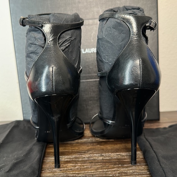 Saint Laurent PATENT LEATHER CASSANDRA SANDALS IN NIOR! SIZE 39! GREAT CONDITION - Picture 4 of 15